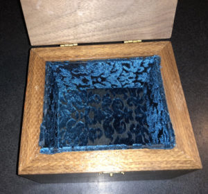 Walnut Box Interior